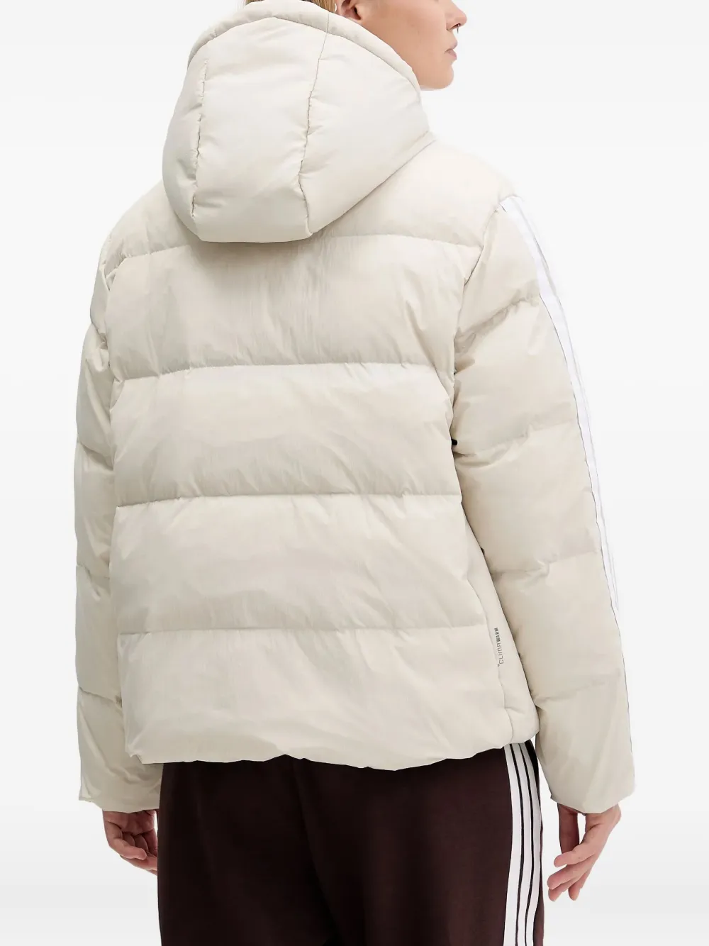 Пуховик Climawarm Adidas, светло-бежевый — фото 3