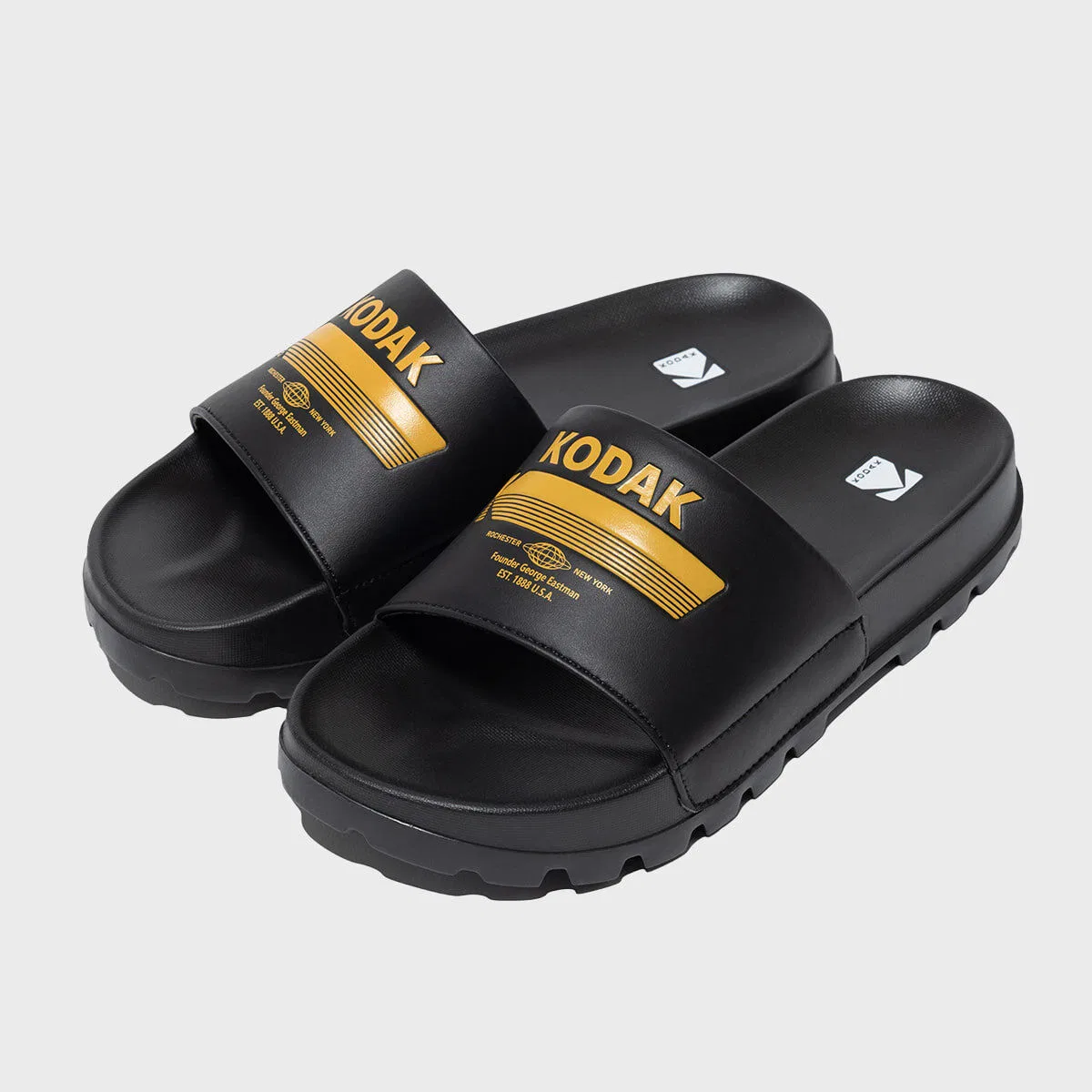 Мужские чёрные шлёпанцы Breeze Pop Slide от Kodak Apparel