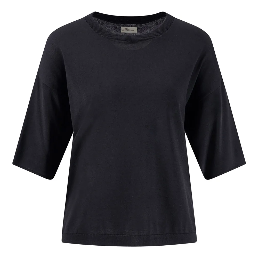 

Футболка с коротким рукавом Fynch Hatton Knit Light, черный