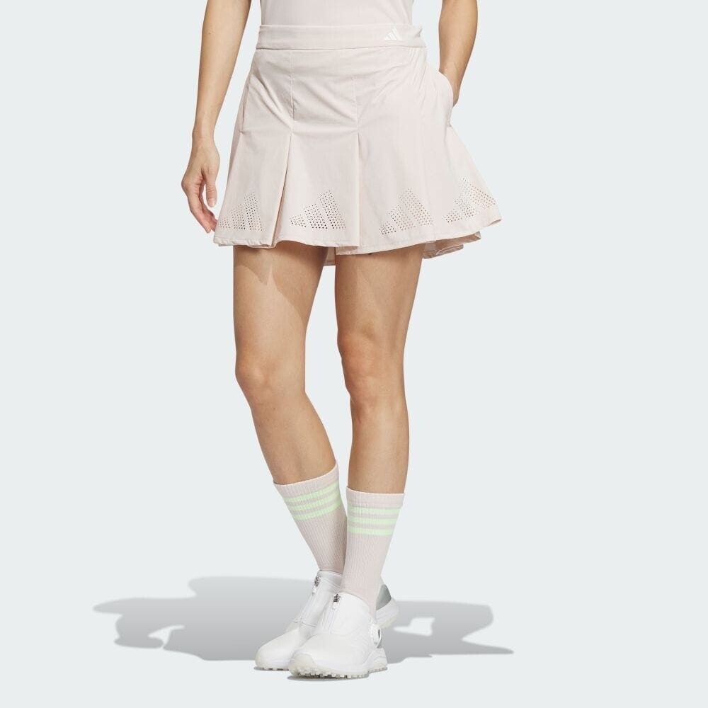 

Юбка Adidas BOS logo punched flare skirt, цвет Putty Mauve