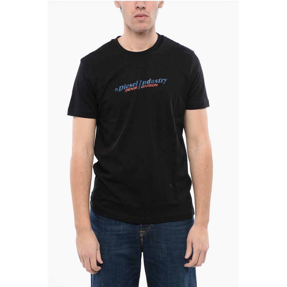 

Футболка с круглым вырезом T-DIEGOR NEW INDUSTRIES из хлопка с тиснением Diesel, Black