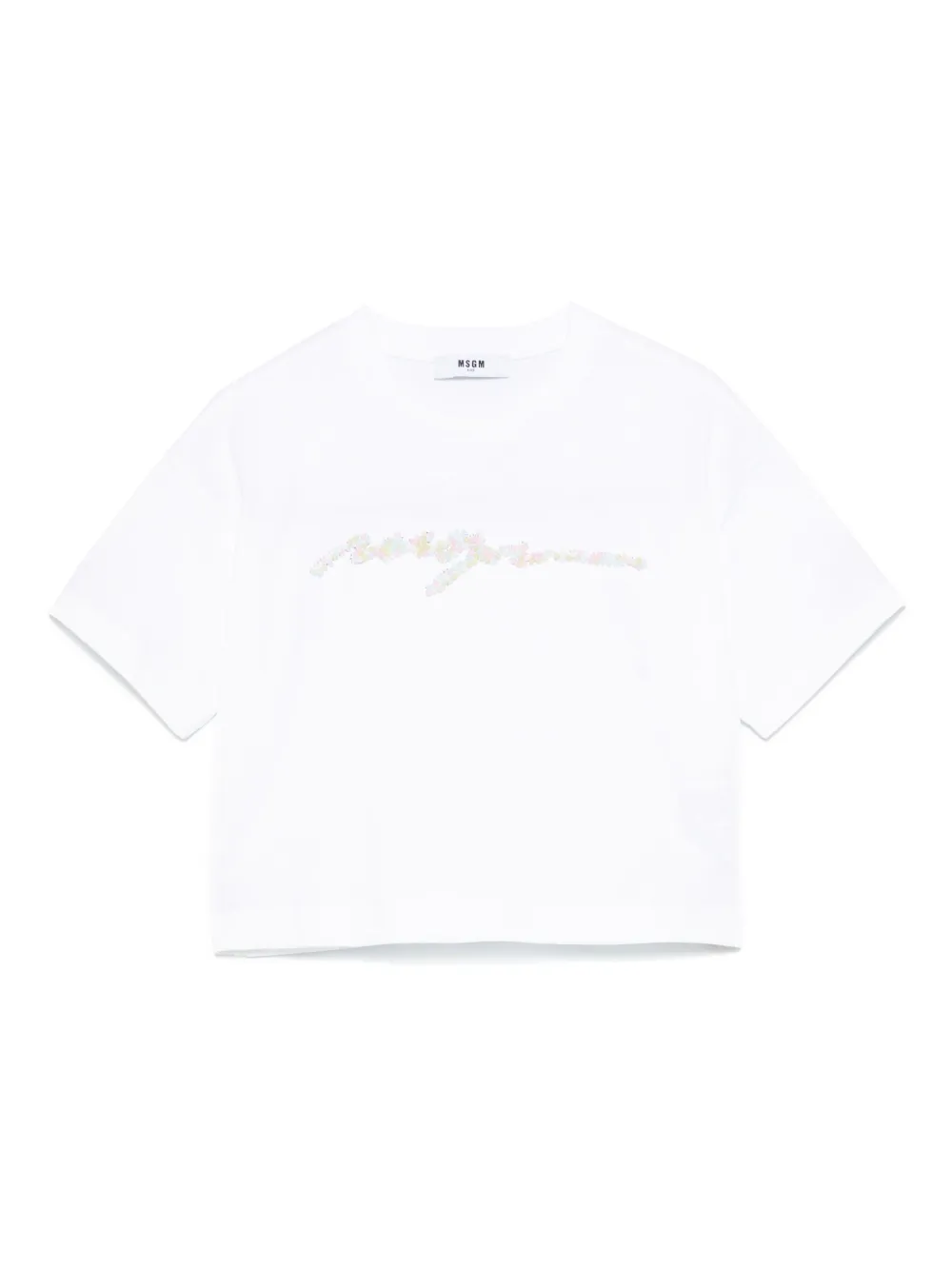 

Футболка с логотипом MSGM Kids, белый