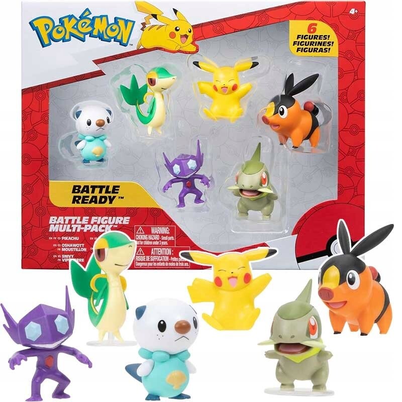 

Набор из 6 фигурок Пикачу Сниви POKEMON PKW3062 JAZWARES