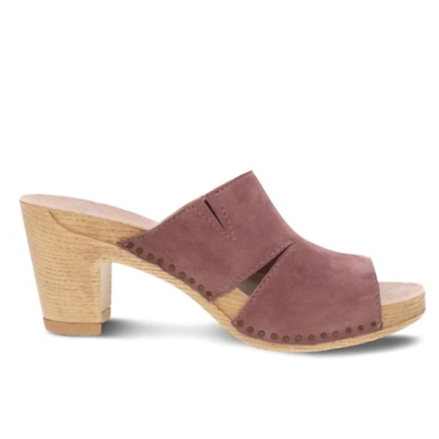Женские туфли Tandi Heeled Clog в розовом цвете dansko