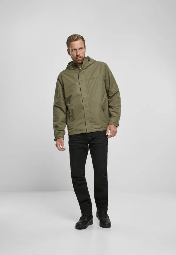 Куртка Breaker frontzip light jacket Brandit, оливковый — фото 2
