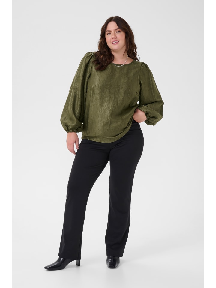 

KAFFE curve Блузка с длинными рукавами KCrizza, стандартный крой, цвет «плющ»