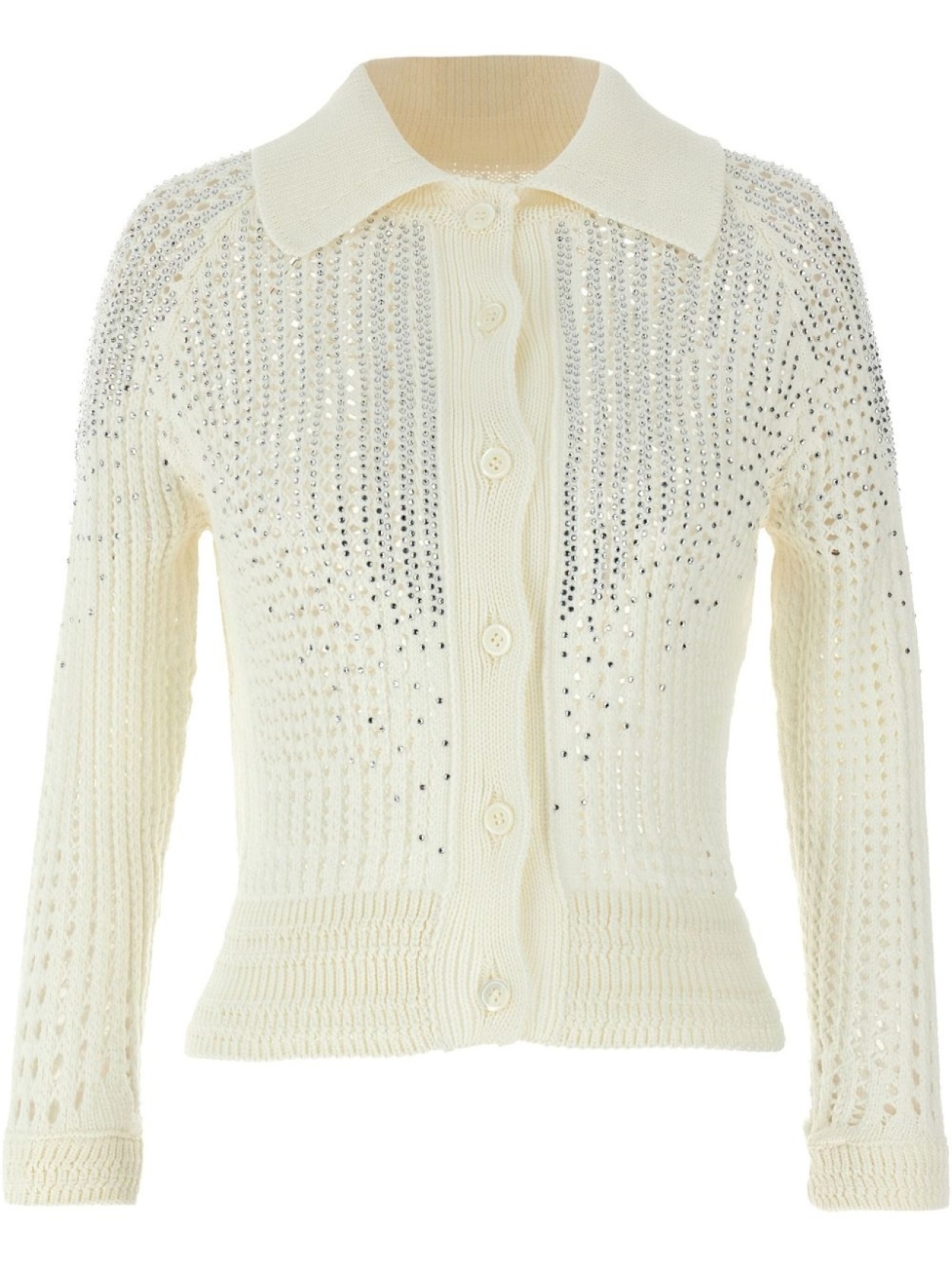 

Ermanno Scervino кардиган со стразами, белый