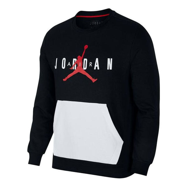 

Толстовка Air Jordan Large Logo Casual Sports Round Neck Pullover Black, черный