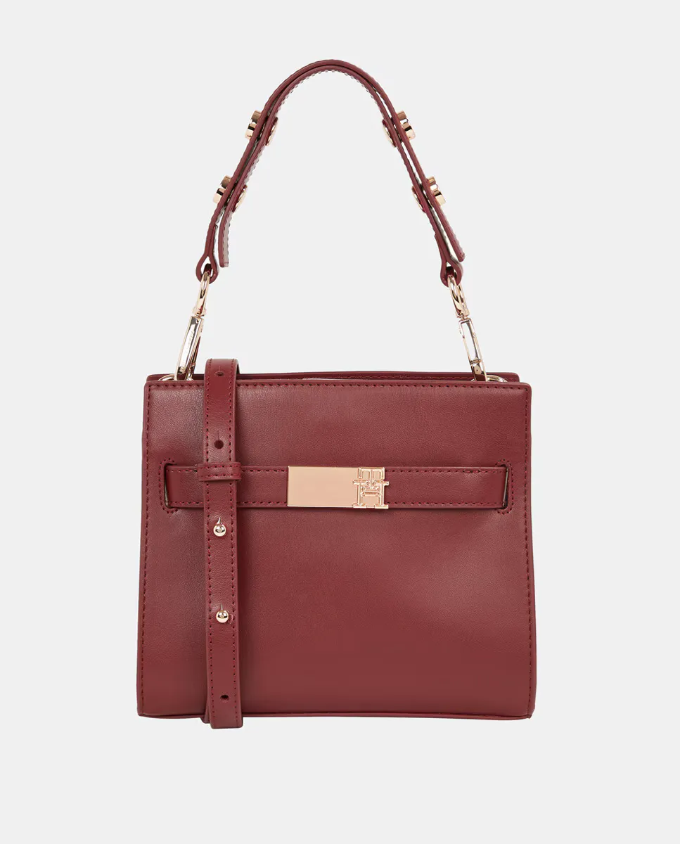 

Женская мини-сумка-портфель Tommy Hilfiger бордового цвета, бордовый