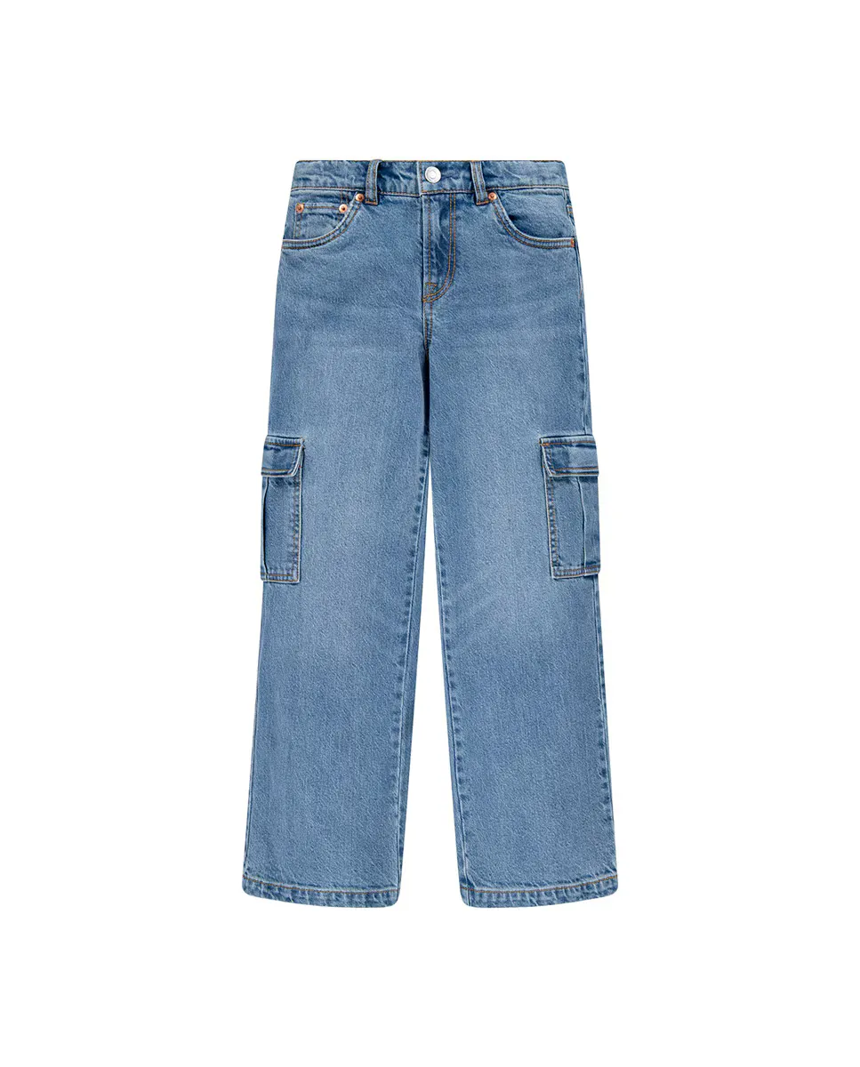

Levi's Organic 94' мешковатые брюки-карго для девочек, синий