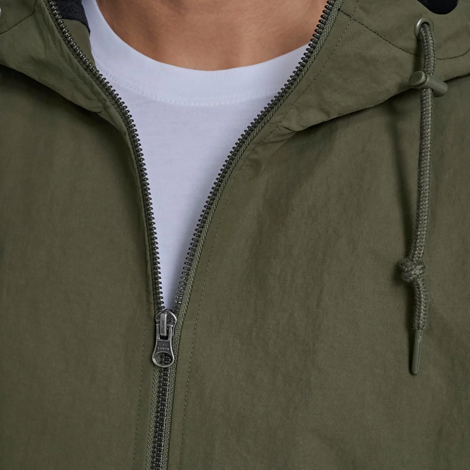 Мужская легкая толстовка Levi's с двумя карманами, Light Olive — фото 3