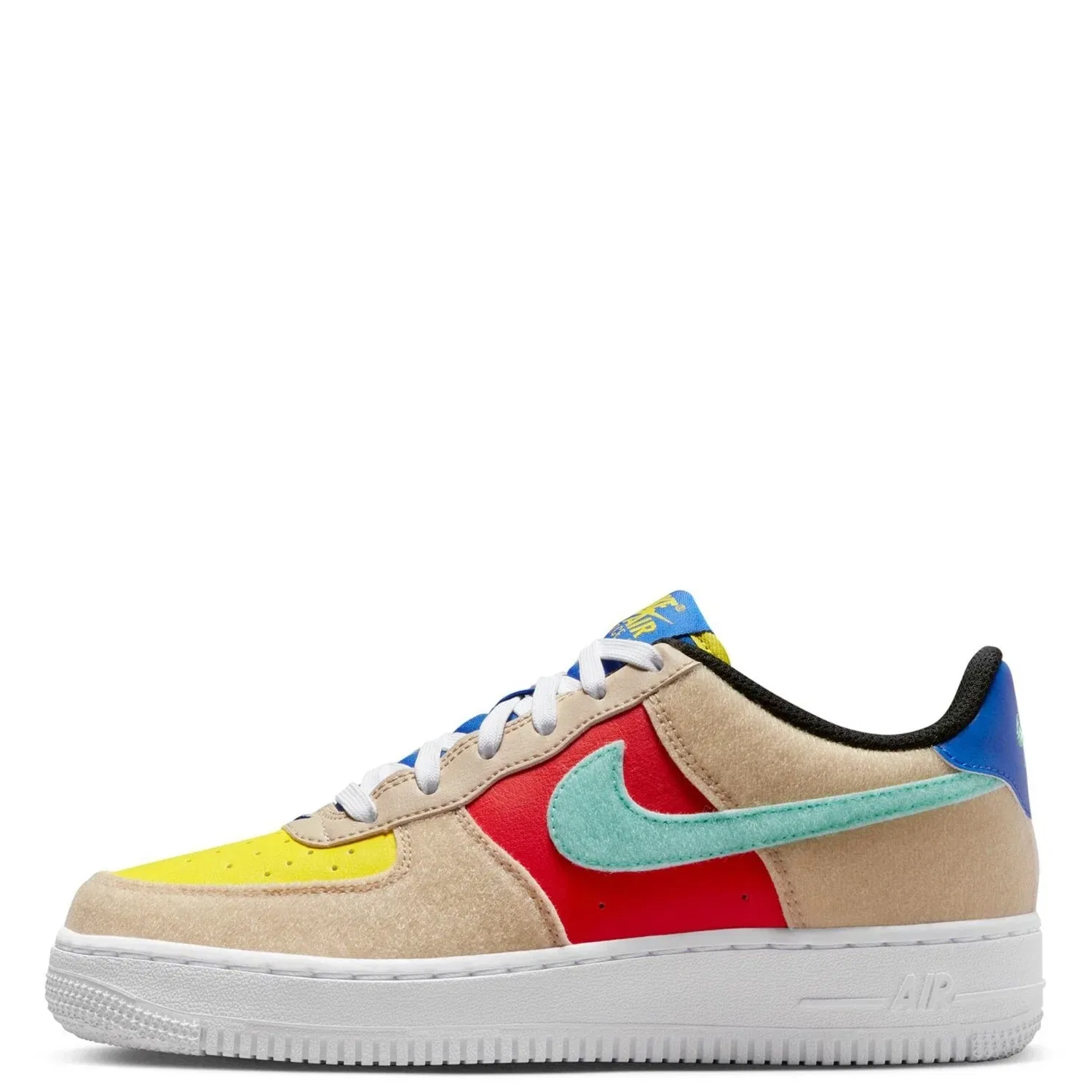 Детские кроссовки Nike Air Force Low FN7818 - Разноцветные кожаные кроссовки HTAT21 — фото 3