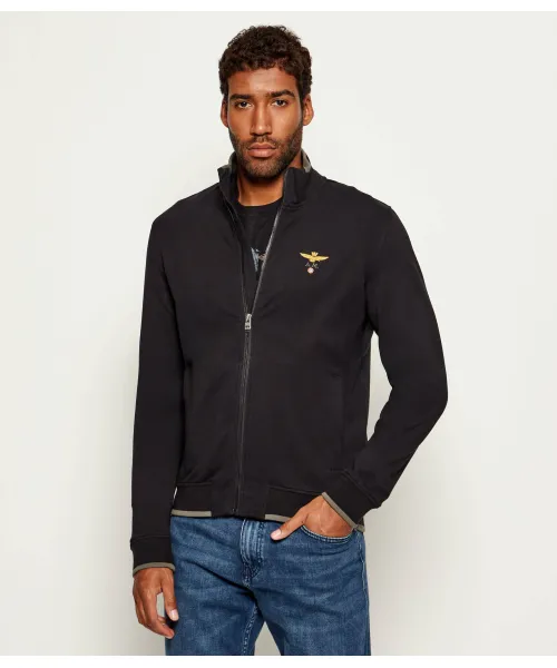 

Толстовка Regular fit Aeronautica Militare, черный