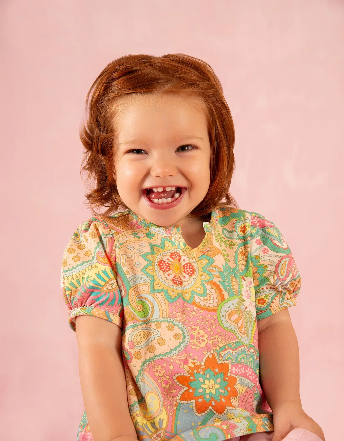 Футболка с принтом Chewy Paisley, Oilily, розовый — фото 2