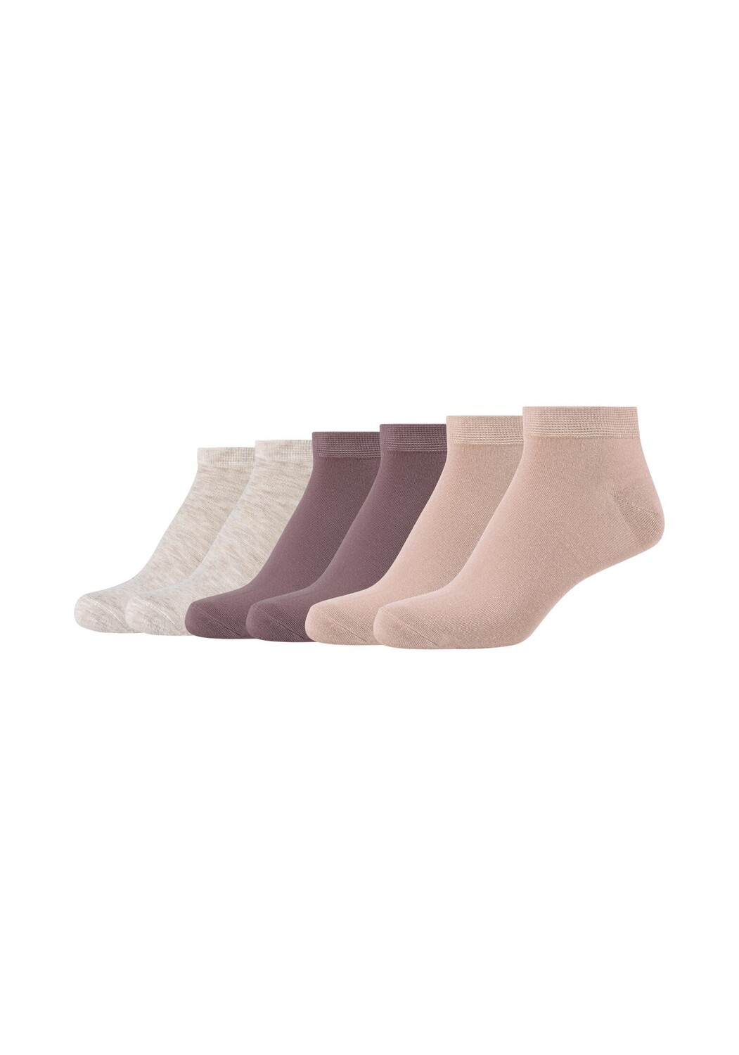 

Носки camano Sneaker 6 шт silky touch, цвет cameo rose