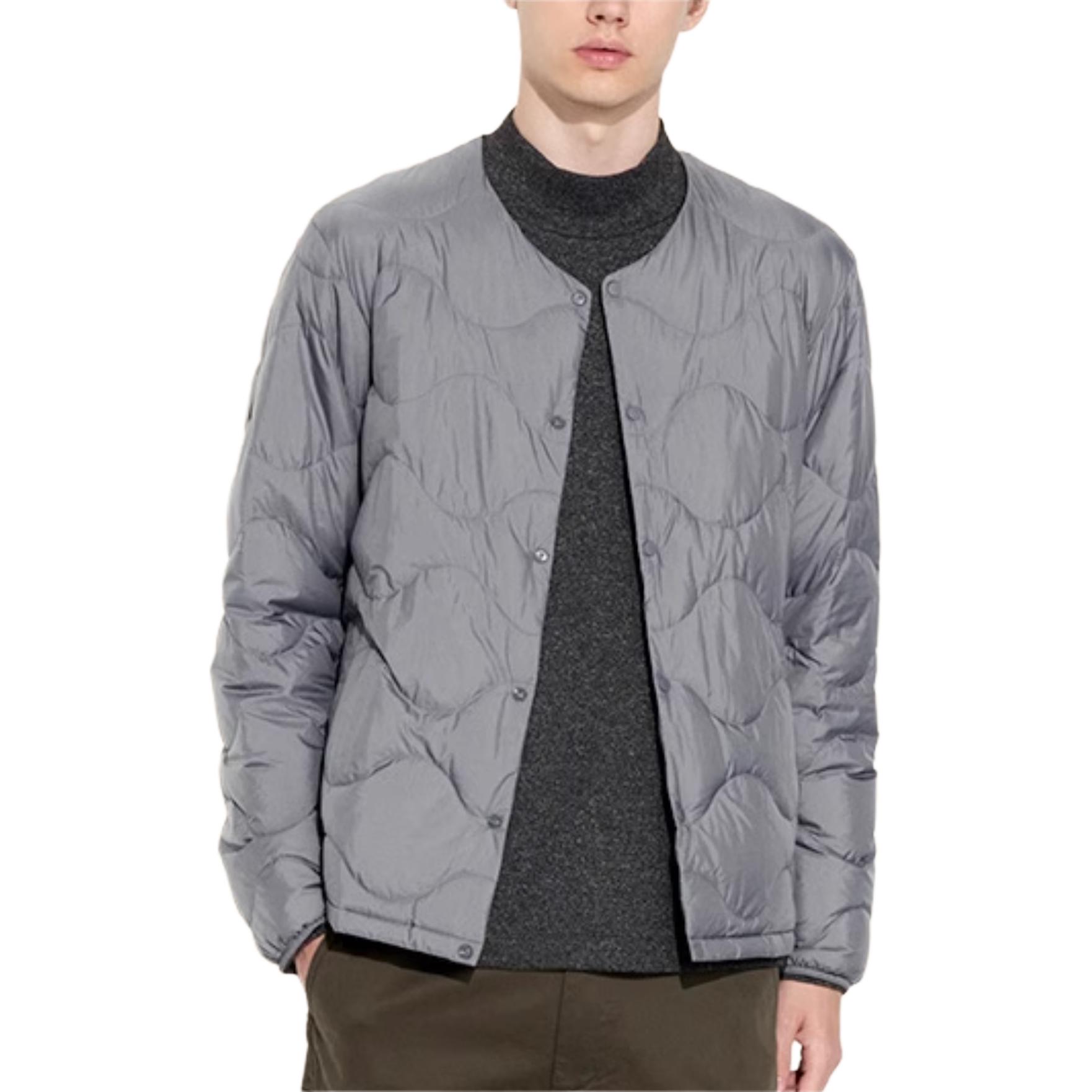 UNIQLO Пуховик унисекс сумеречно-серый, 06 Twilight Gray — фото 3