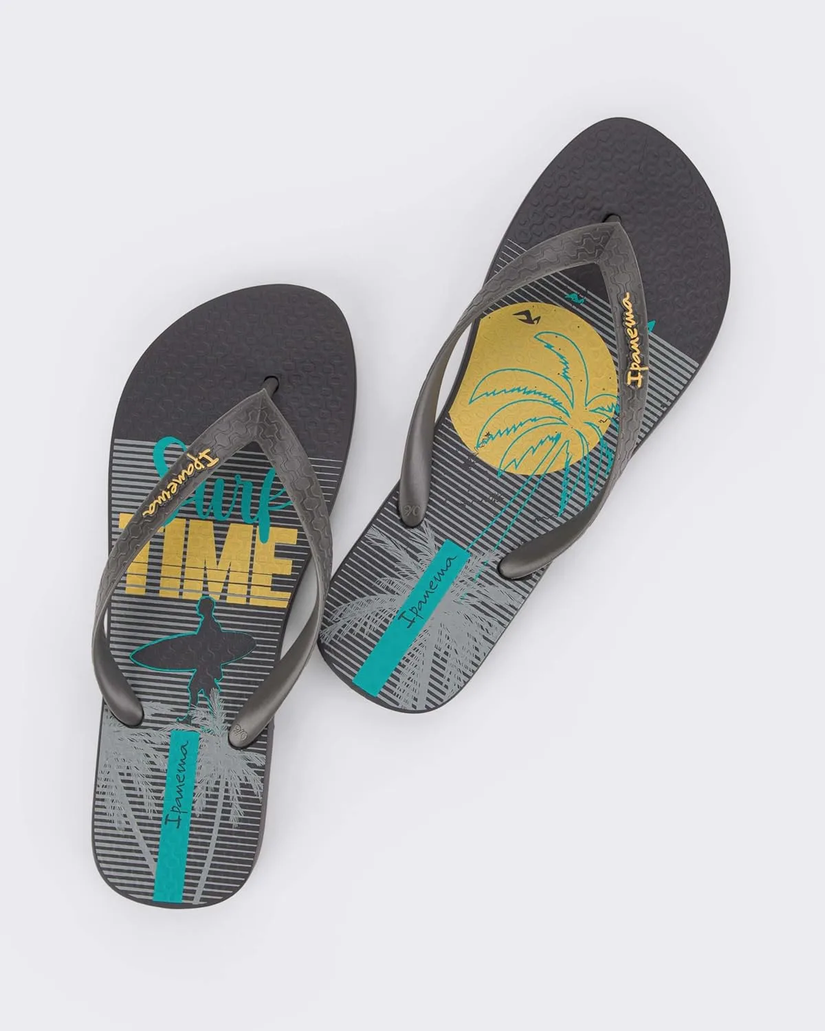 Мужские летние сандалии Ipanema Summer IV AdFlip Flops, синий/желтый/серый — фото 4