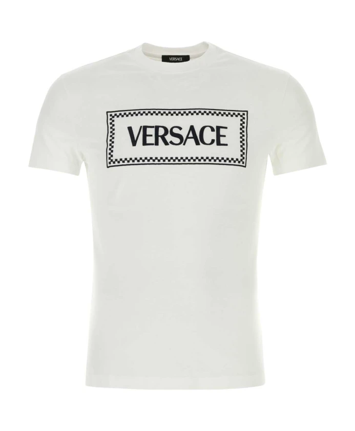 

Хлопковая футболка Versace, белый