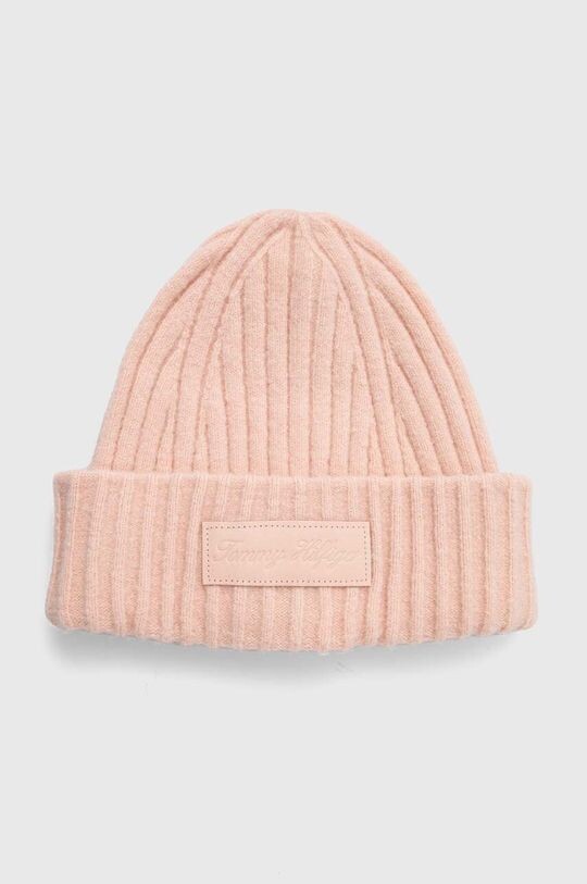 

Шапка из смесовой шерсти Tommy Hilfiger, розовый