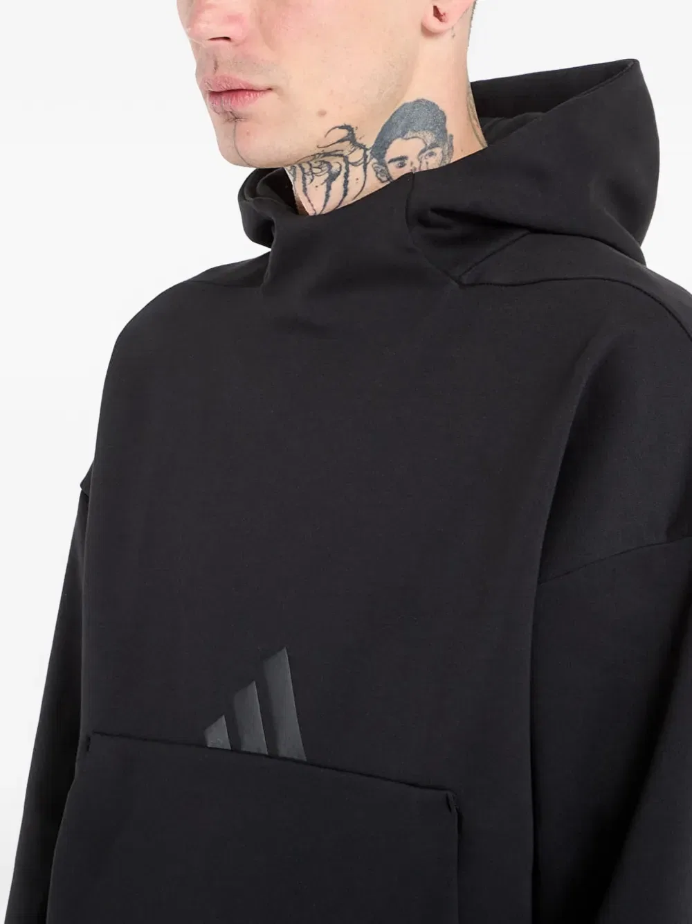 Худи с логотипом ZNE Adidas, черный — фото 4
