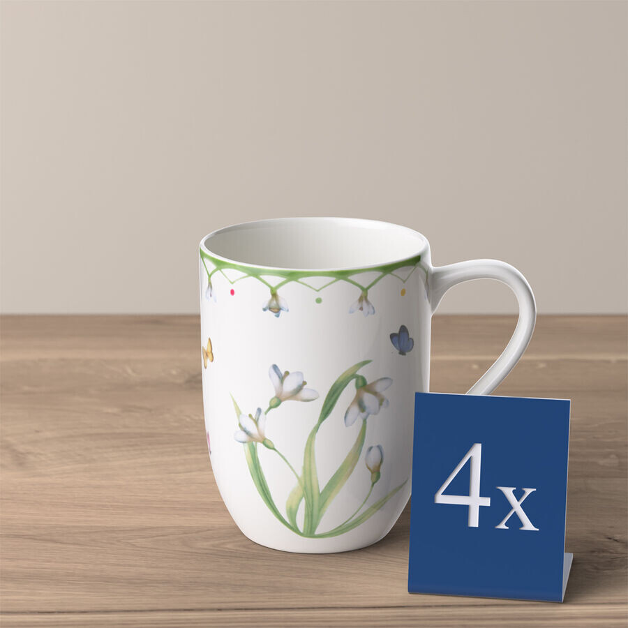 

Кофейные кружки с яркими весенними цветами, набор из 4 шт, 12 унций Villeroy & Boch, зеленый