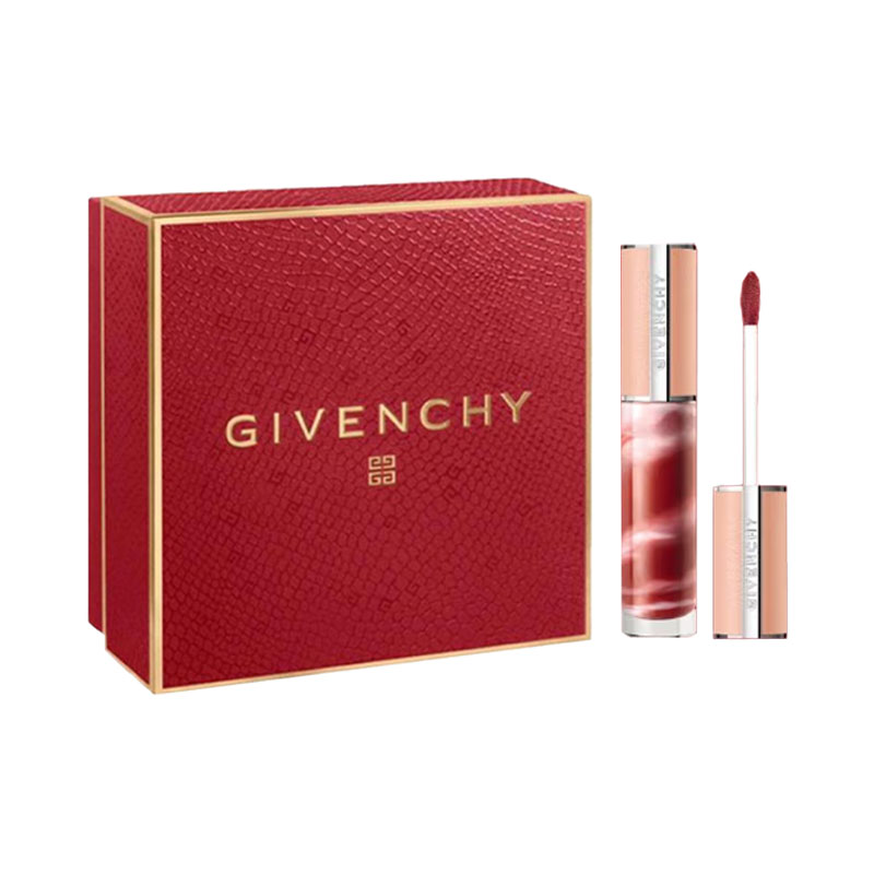 Givenchy Красный Lucky Gilded Limited Edition блеск для губ Lollipop Premium Sweetness глянцевый легко растушевывается блестящий 6мл — фото 2