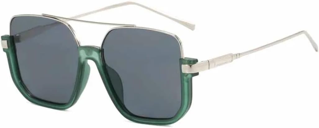 

Солнцезащитные очки с защитой UV400 | Увеличенная оправа, линзы конфетного цвета | Для женщин и мужчин, для занятий спортом на открытом воздухе и вождения DSVIGF, Silver Gray