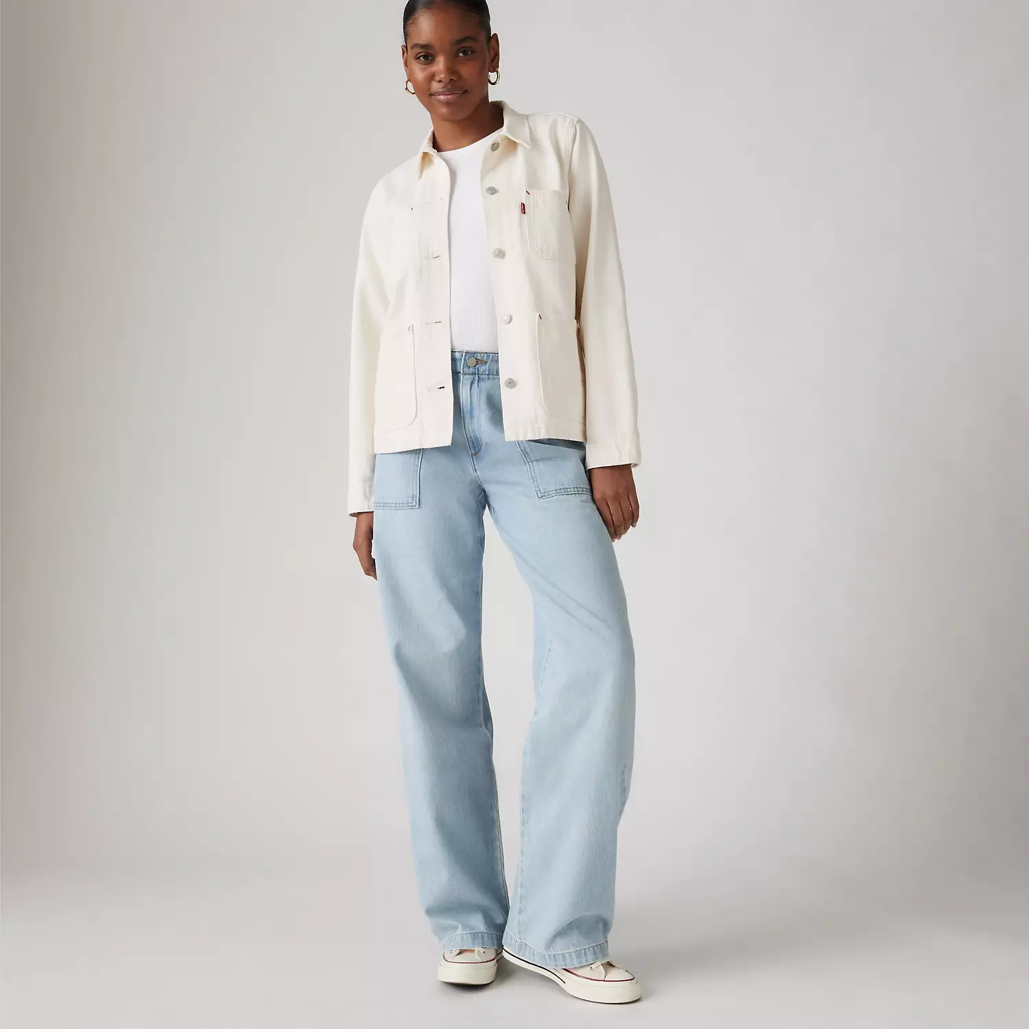 

Джинсы женские прямые Surplus Levi's, цвет Trek Tech - Light Wash