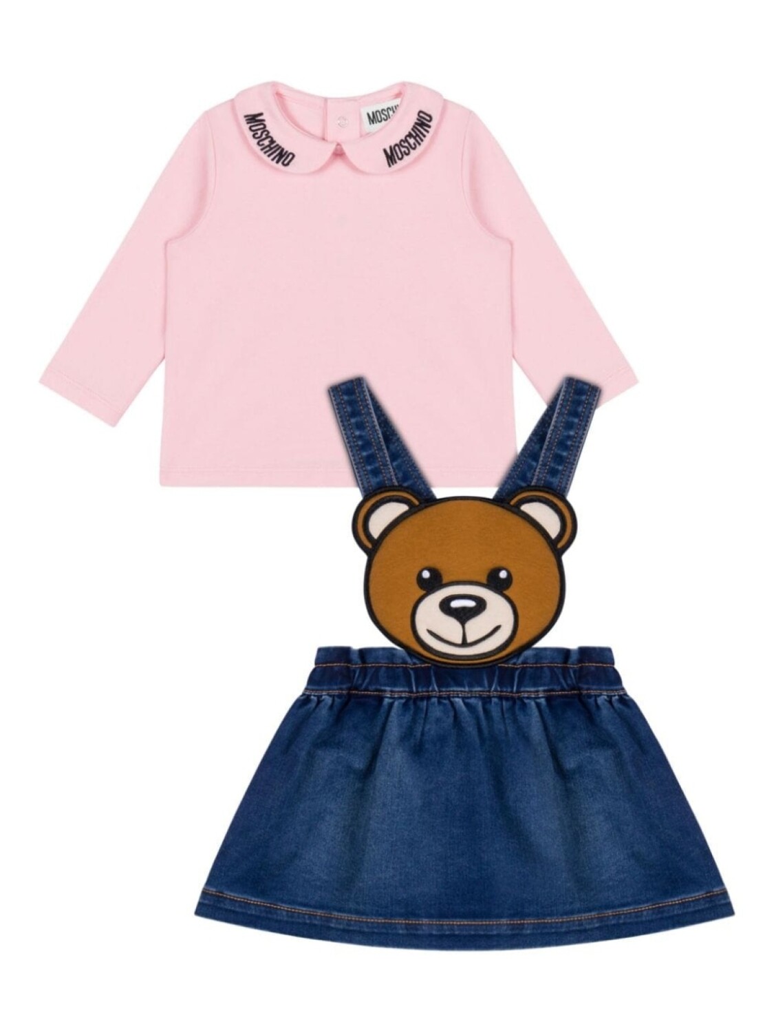 

Moschino Kids комплект юбки Teddy Bear, розовый