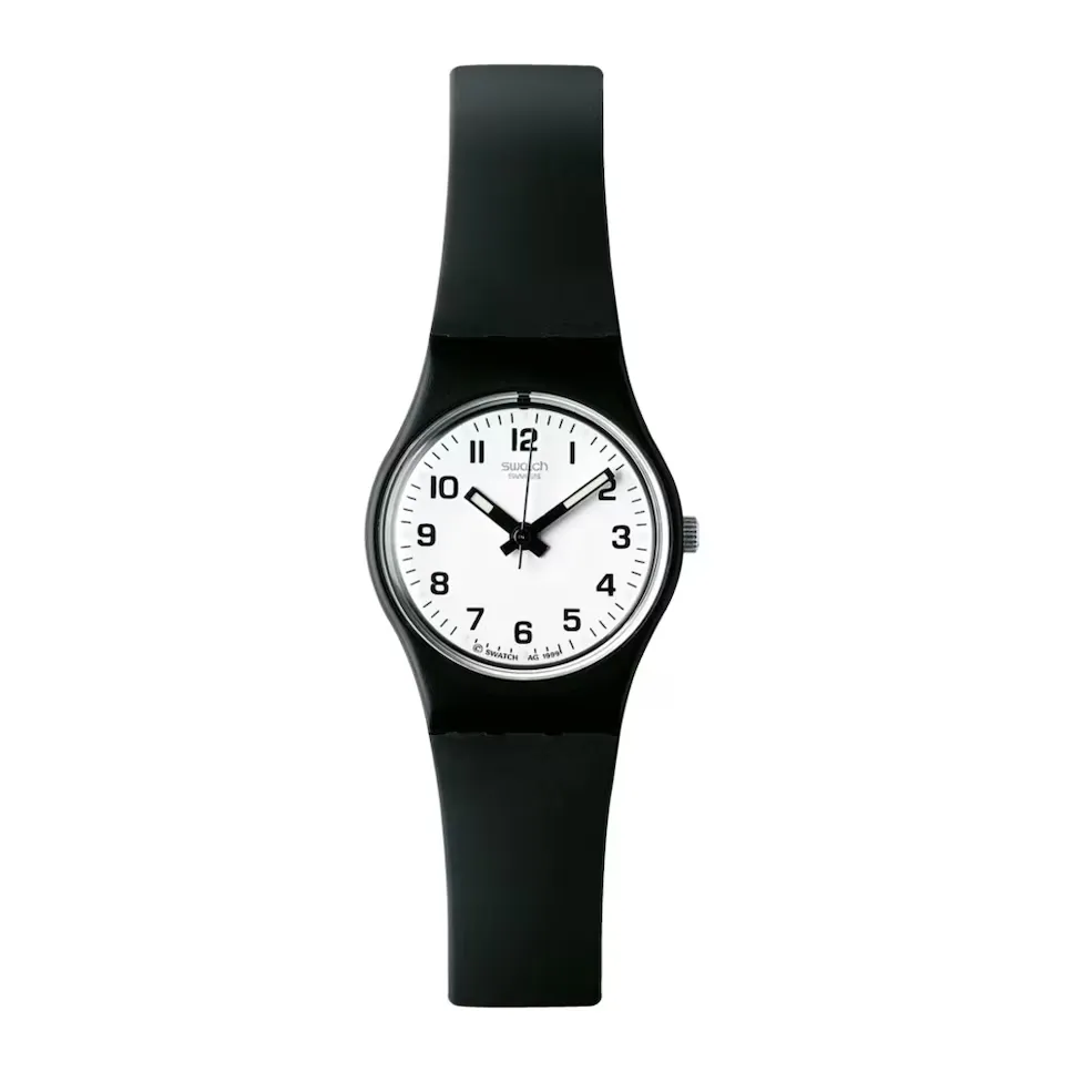 

Какие-то новые часы с черным пластиковым ремешком Swatch, черный
