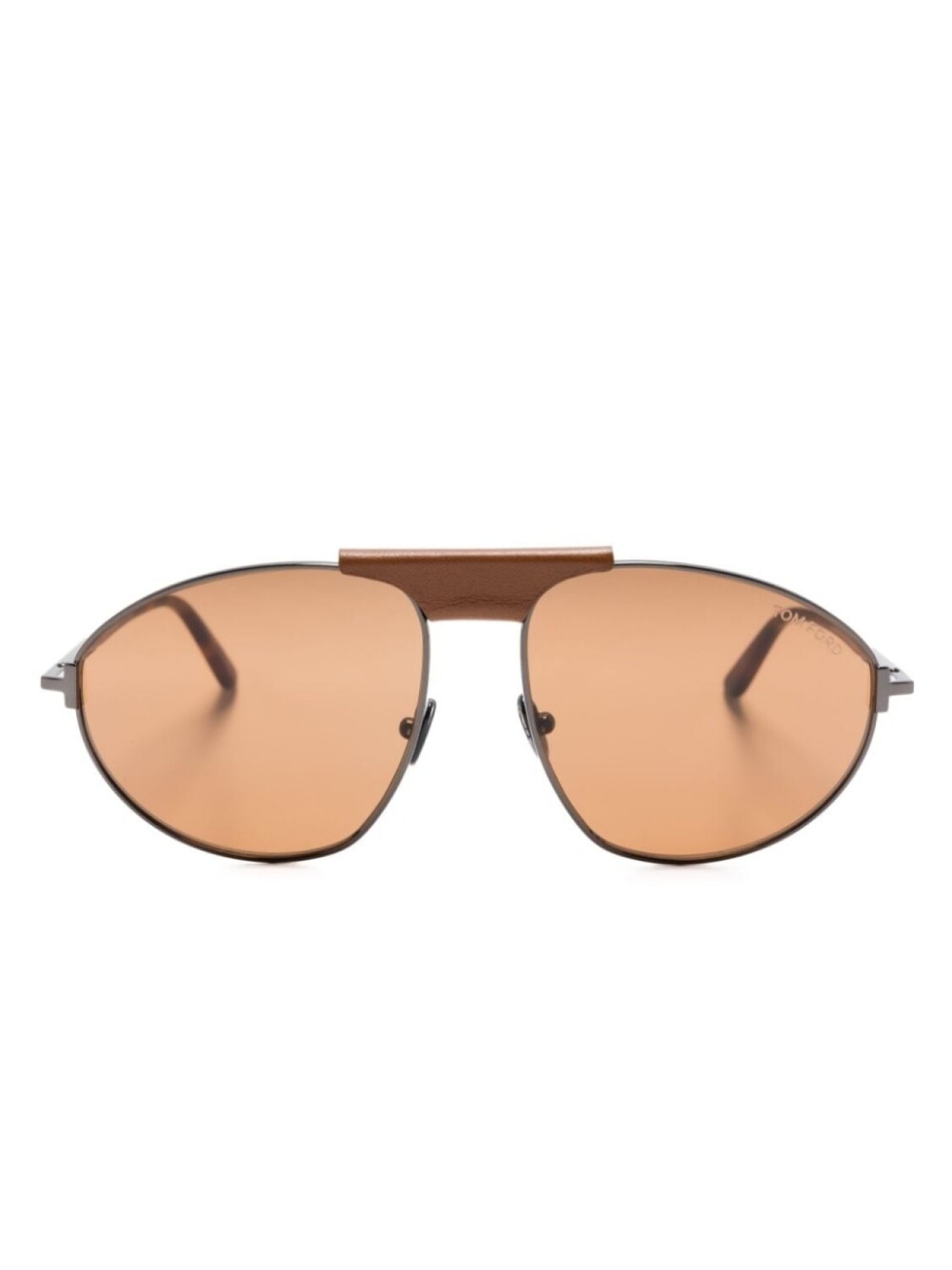 

TOM FORD Eyewear солнцезащитные очки-пилоты, коричневый
