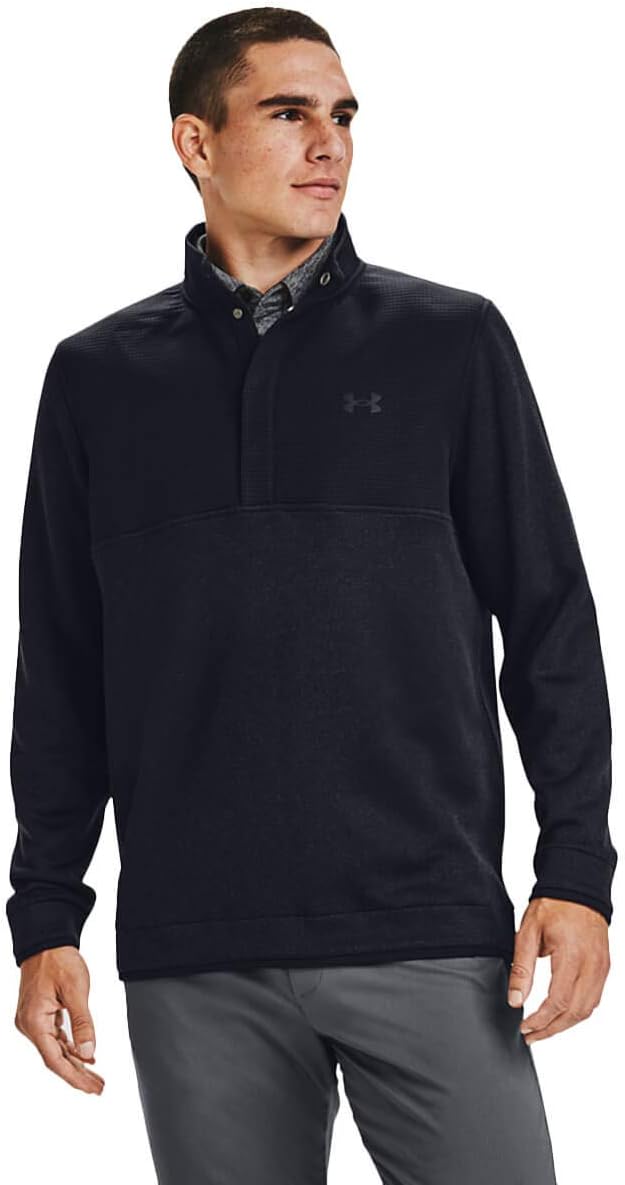 

Футболка Under Armour mens Storm Sf 1/2 Snap, Black (001)/Black, Черный, Футболка Under Armour mens Storm Sf 1/2 Snap, Black (001)/Black