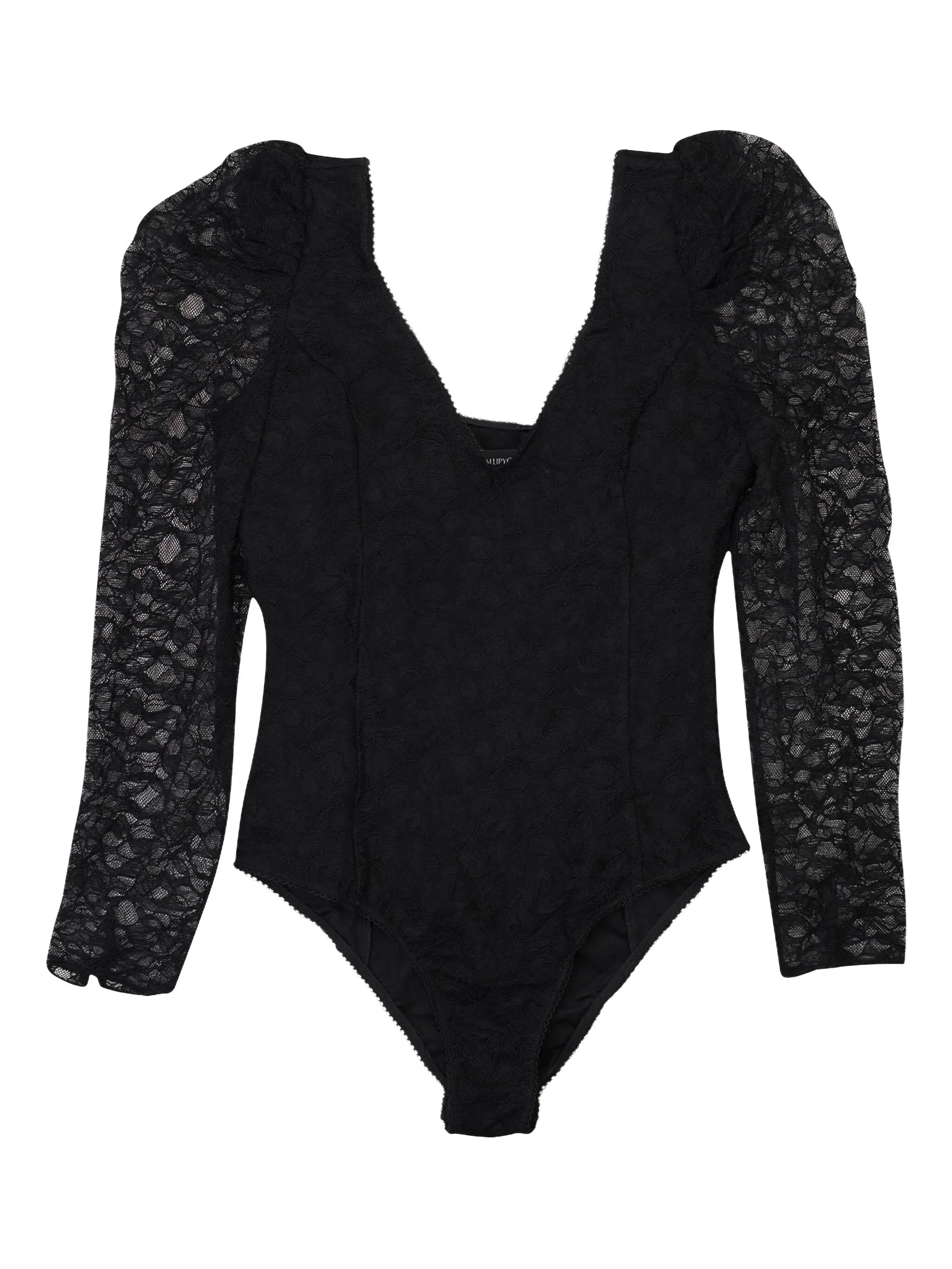 

Кружевное боди Callipygian, черный