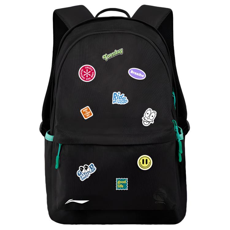 

LINING Полиэстеровый рюкзак обычный унисекс черный, Double Logo Prank