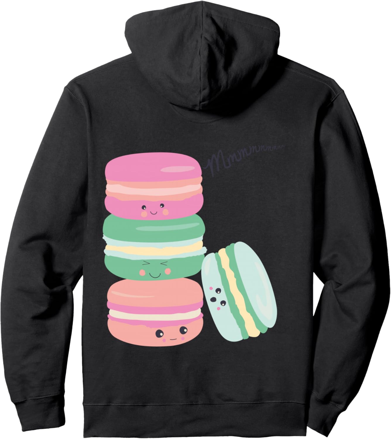 

Парижский французский сувенир, печенье-макарон, милый винтажный подарок, худи Sehenswurdigkeiten Frankreich Vintage Julib Tees, черный