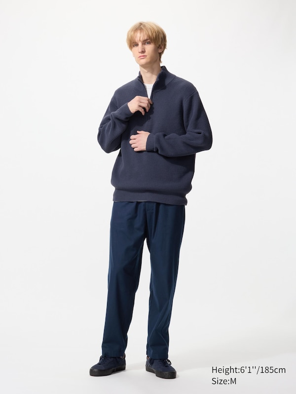 

Фланелевые брюки Easy до щиколотки Uniqlo, 69 navy