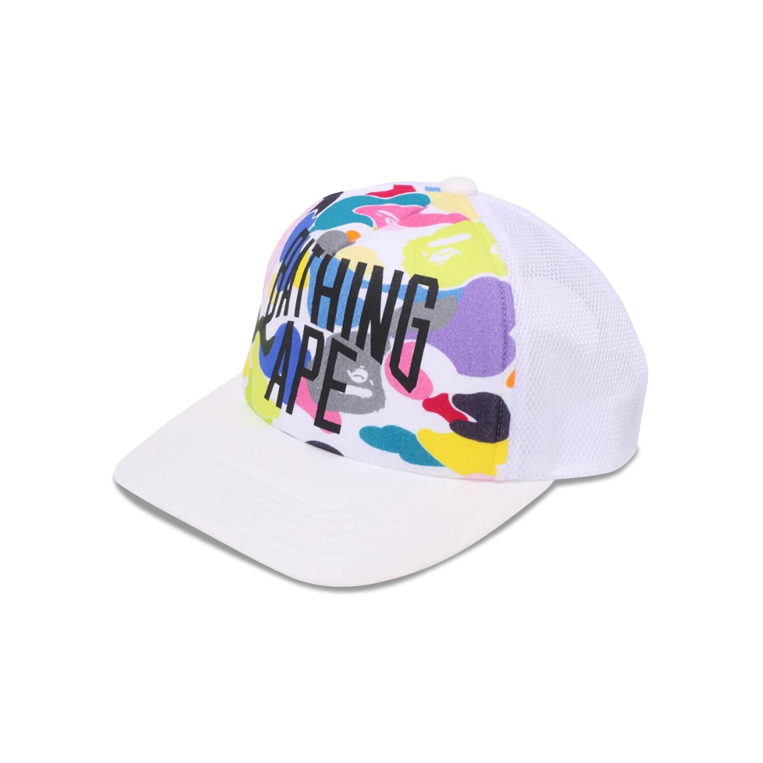 

Кепка из сетки с логотипом BAPE Multi Camo NYC, цвет Белый