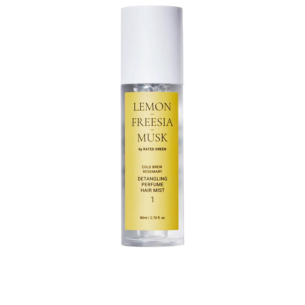 

Спрей для волос Lemon freesia musk 01 detangling perfume hair mist Rated Green, 80 мл.