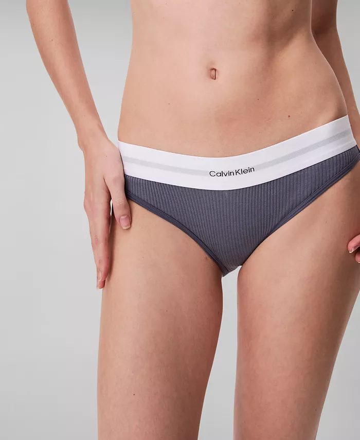 

Женские ребристые бикини QF8022 Calvin Klein, синий