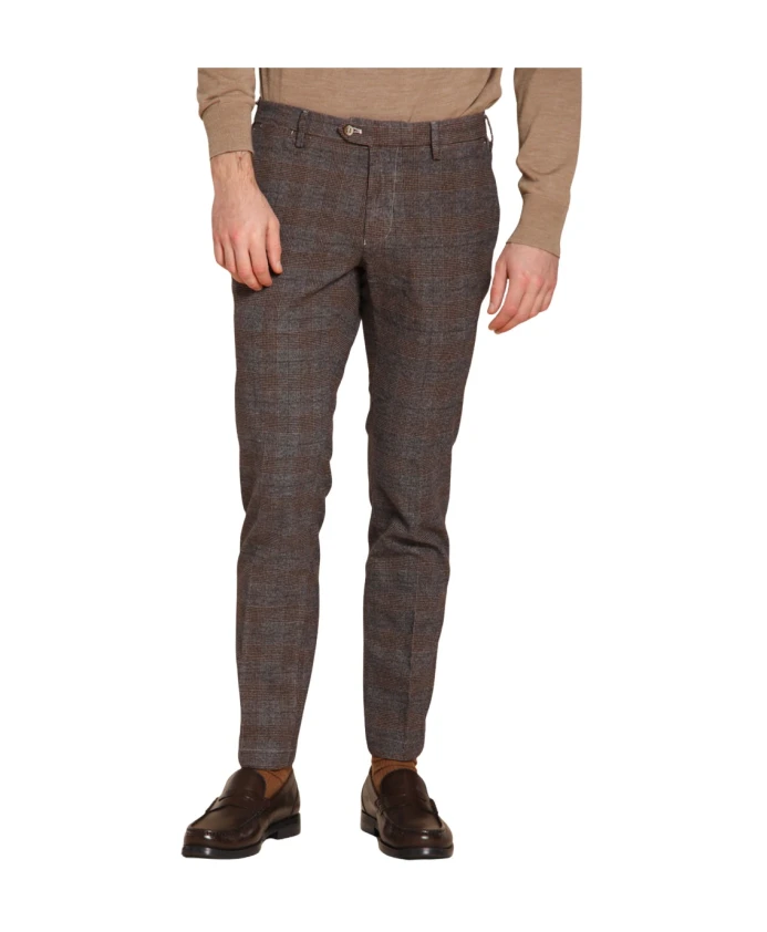 

Брюки чинос с принтом «Принц Уэльский» Mason'S, коричневый