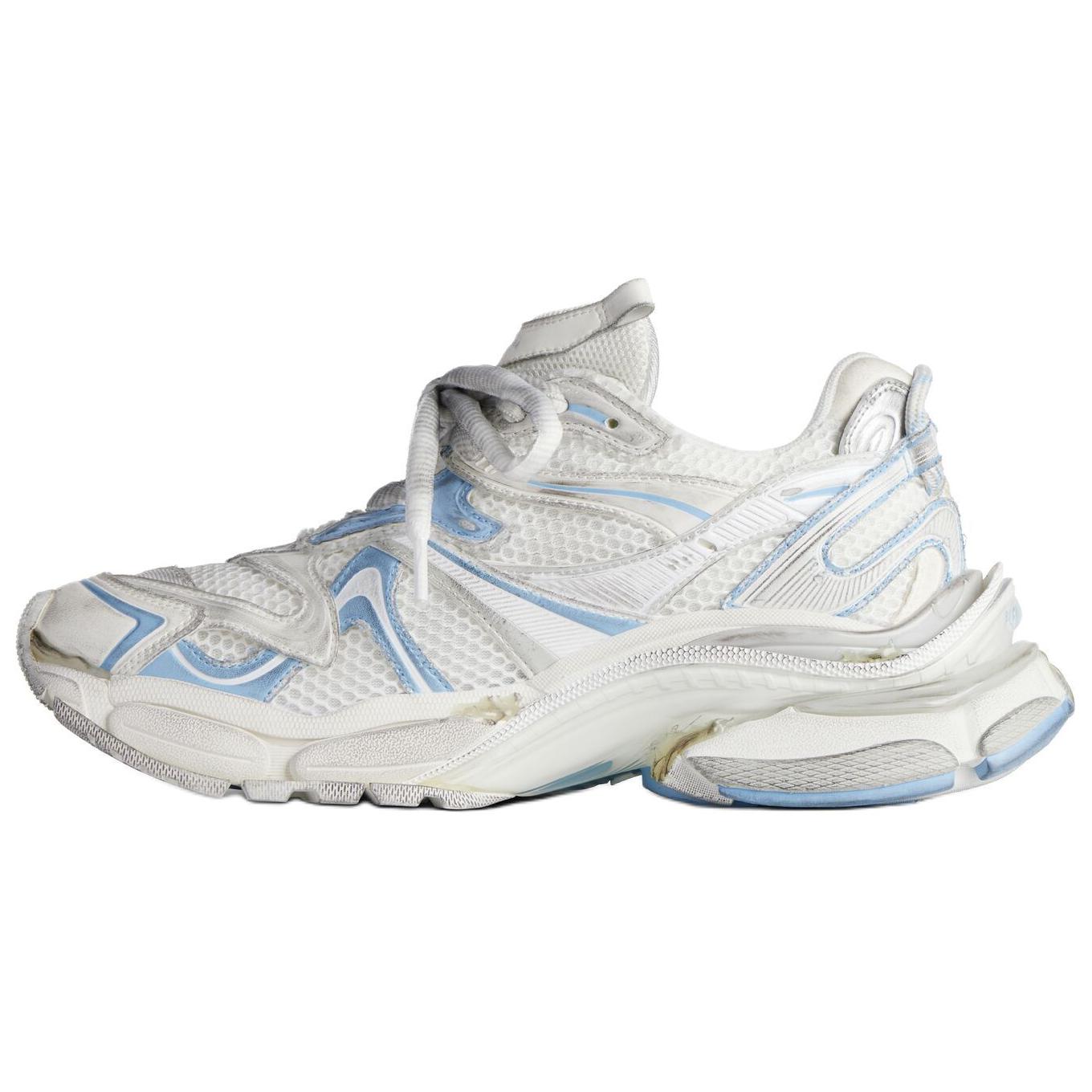 Balenciaga Кроссовки Runner 2.0 Low-Top, женские, цвет белый, синий