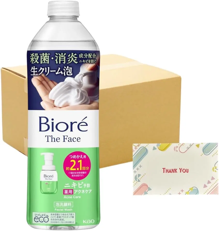 Набор для ухода за кожей лица очищающая пена Biore The Face Acne Care, 340 мл, 24 шт.