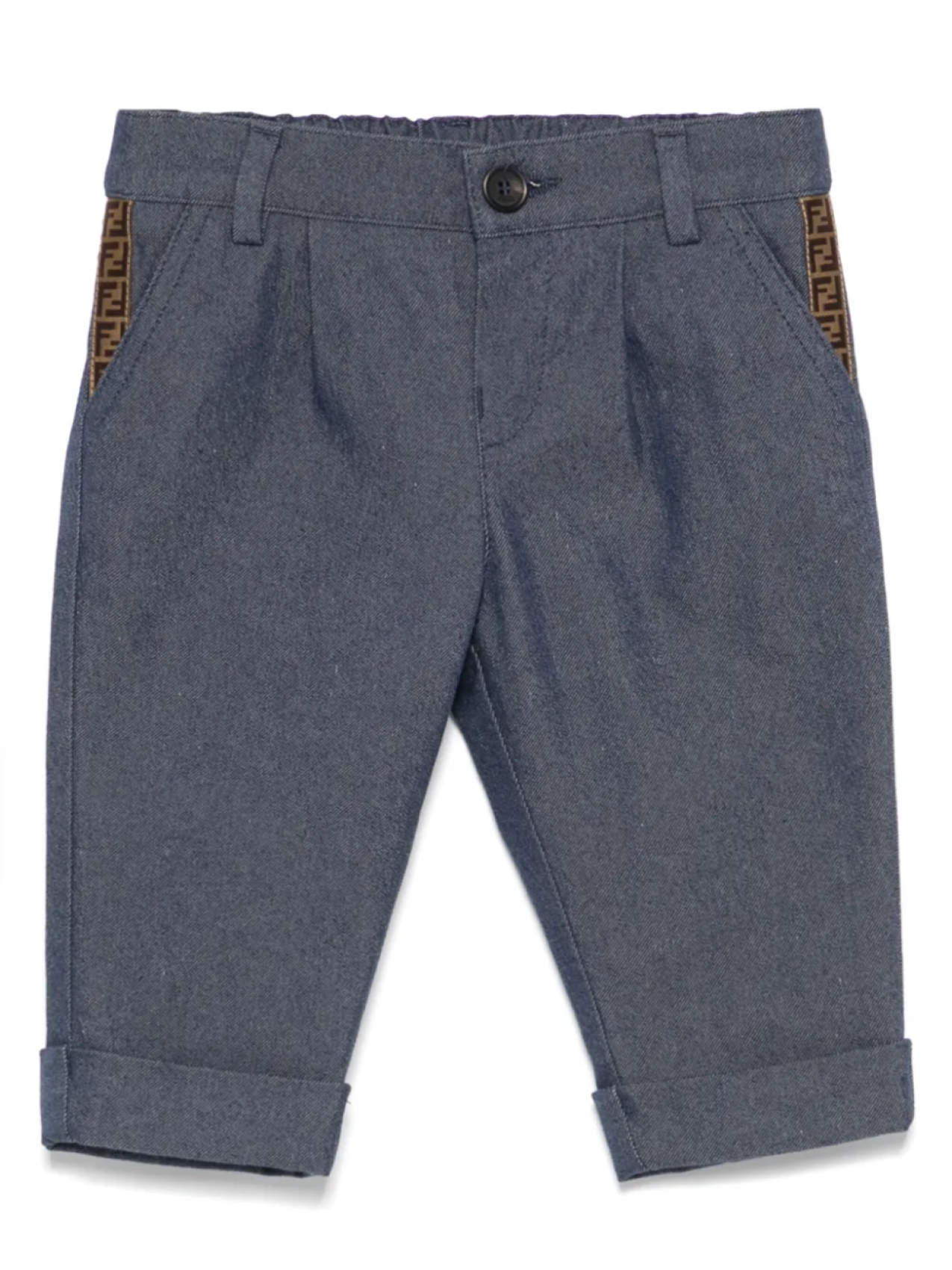 

Брюки с логотипом FF Fendi Kids, синий