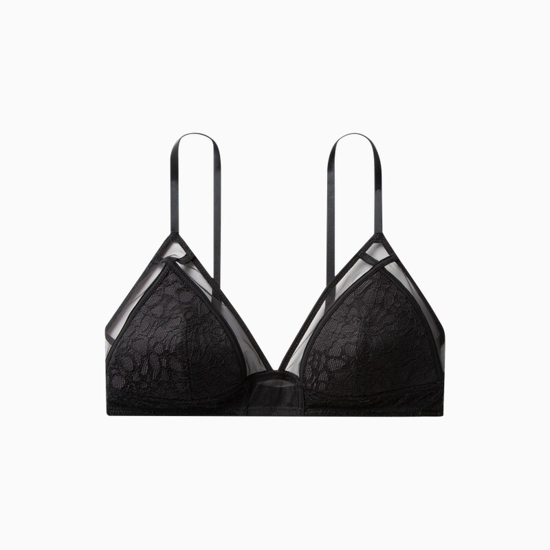 

Бюстгальтер кружевной Calvin Klein с тонкими подкладками, черный