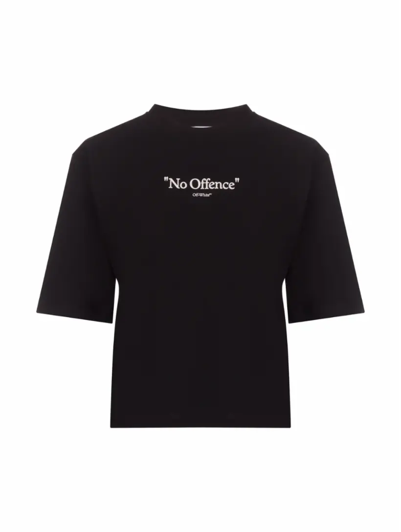 

Хлопковая футболка с логотипом Off-White, мультиколор