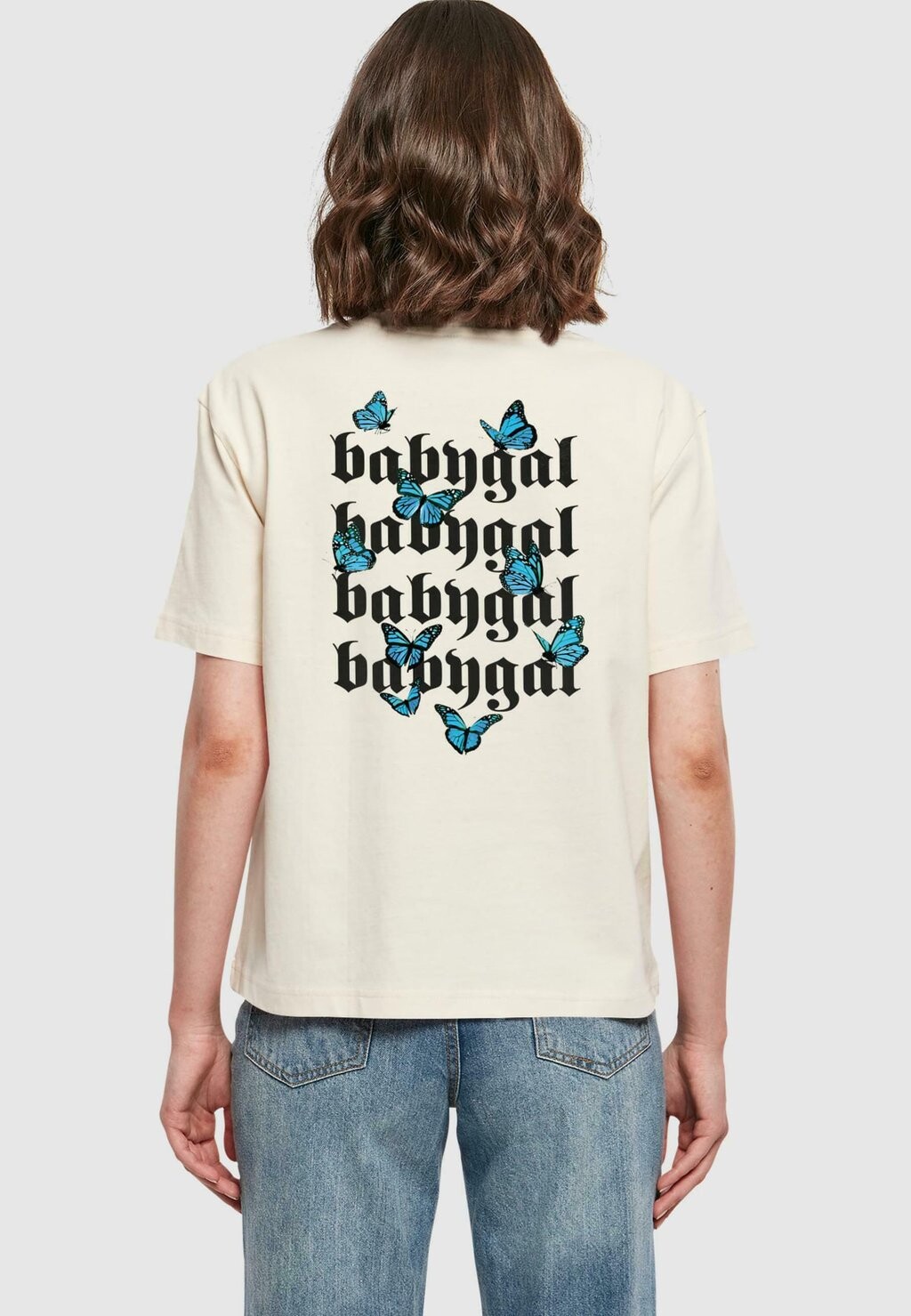 

Футболка с принтом BABYGAL Mister Tee, белый