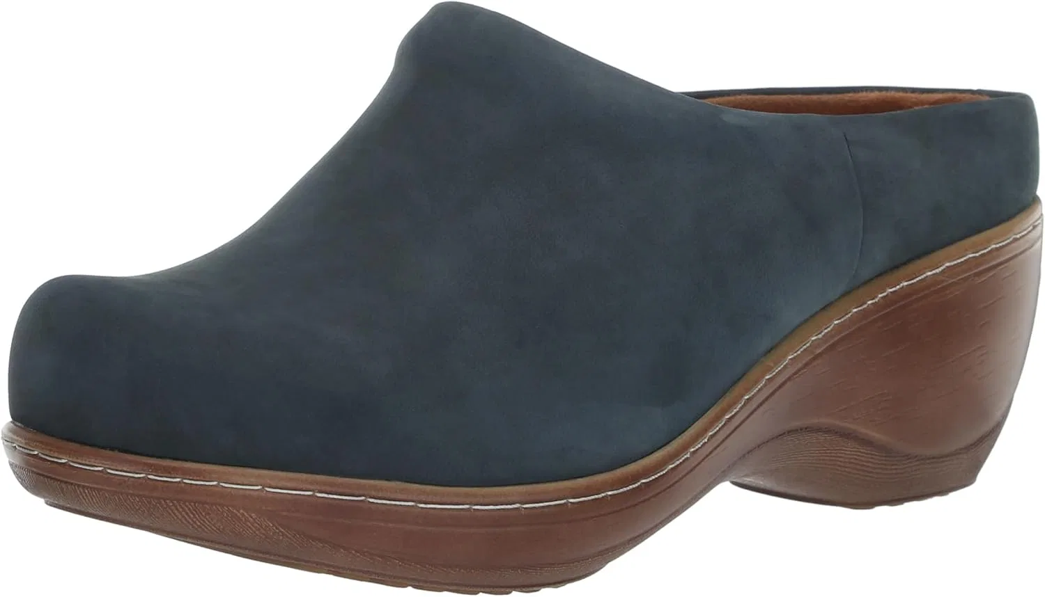 Женские деревянные туфли Softwalk Madison, Navy Nubuck