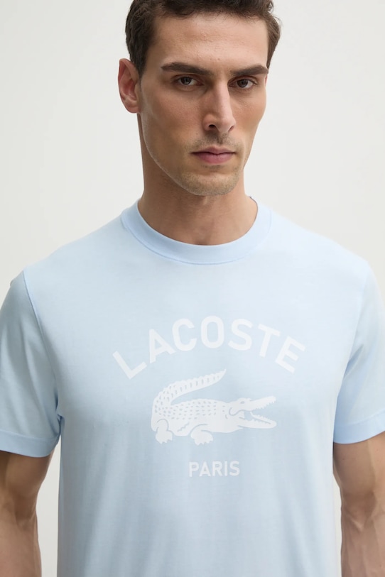 

Хлопковая футболка Lacoste, синий