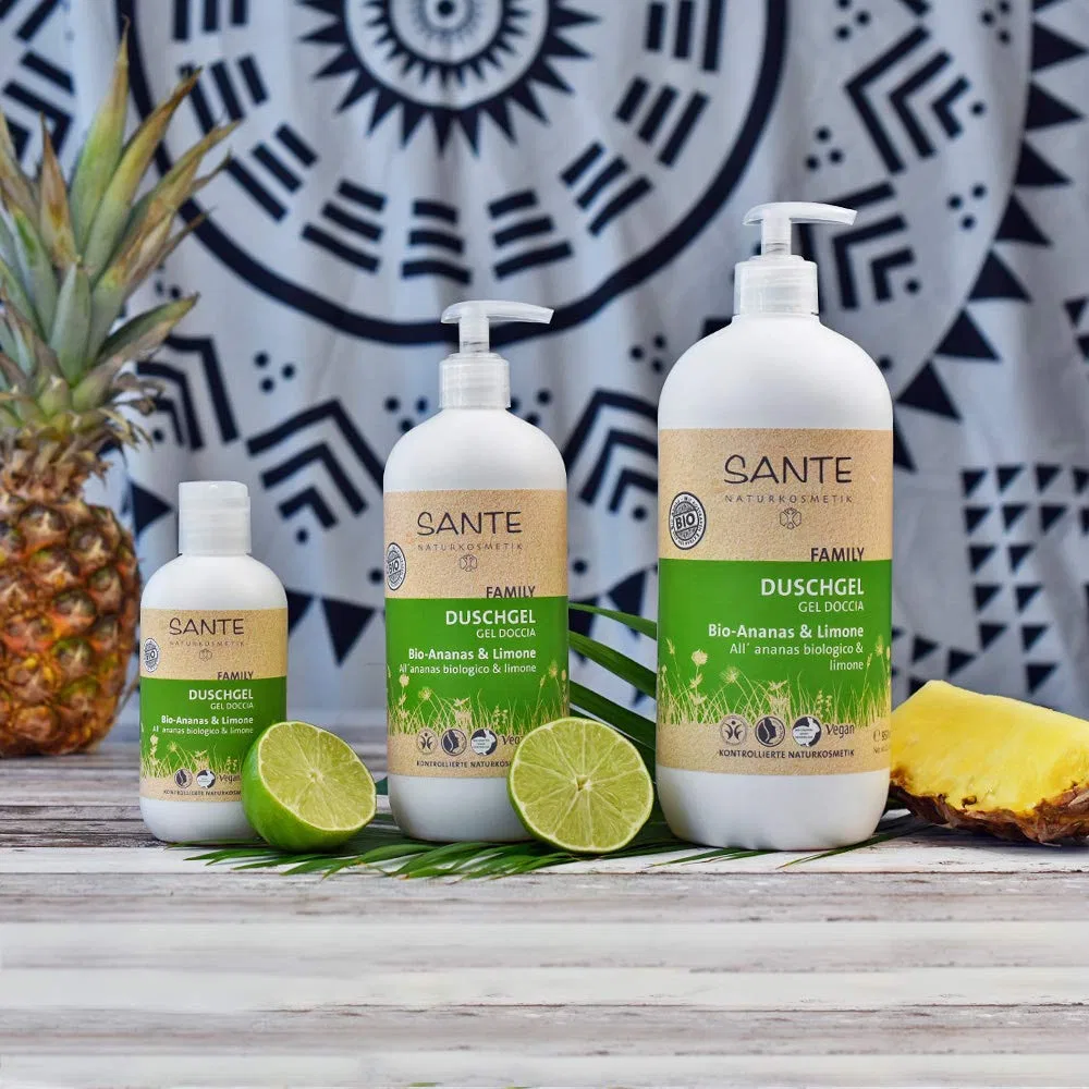 Гель для душа Sante Natural Cosmetics с органическим ананасом и лимоном, 950 мл Sante Naturkosmetik — фото 3