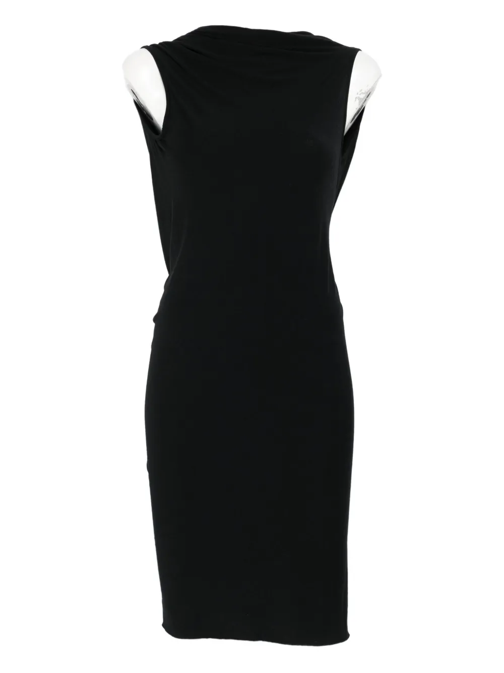 

Платье миди без рукавов Rick Owens Lilies, черный